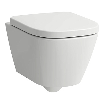 Laufen Meda Унитаз 49x36x35.5см., подвесной, безободковый, смыв Tornado, цвет: белый глянцевый