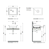 Flaminia Box Раковина 52.5x40см, настольная, без отв., без перелива, цвет: Bianco