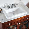 Villeroy&Boch Hommage Раковина 63х52.5 см, 3 отв., прямоугольная, с переливом, с антигрязевым покрытием CeramicPlus, цвет: белый