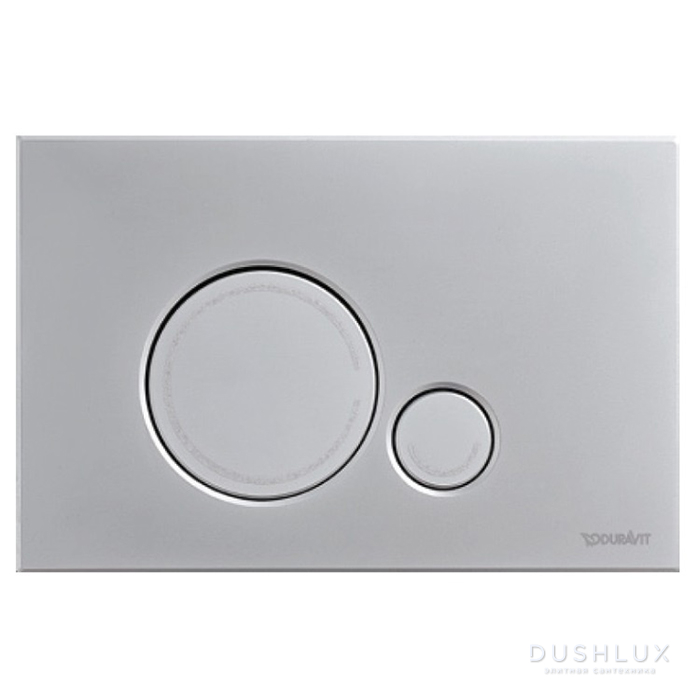 Фото Duravit DuraSystem Beta 120 Клавиша смыва для унитаза, пластик, хром матовый