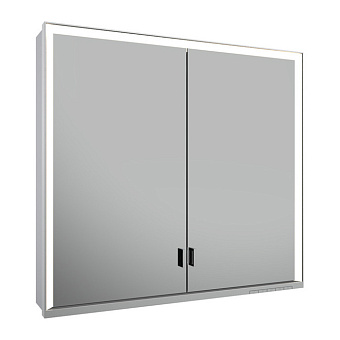 Keuco Royal Lumos Зеркальный шкаф 80x73.5см., подвесной, LED подсветка, цвет: алюминий серебристый анодированный