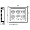 Kerasan Retro Поддон прямоуг. 80x96см SX, диаметр слива 90, цвет: белый