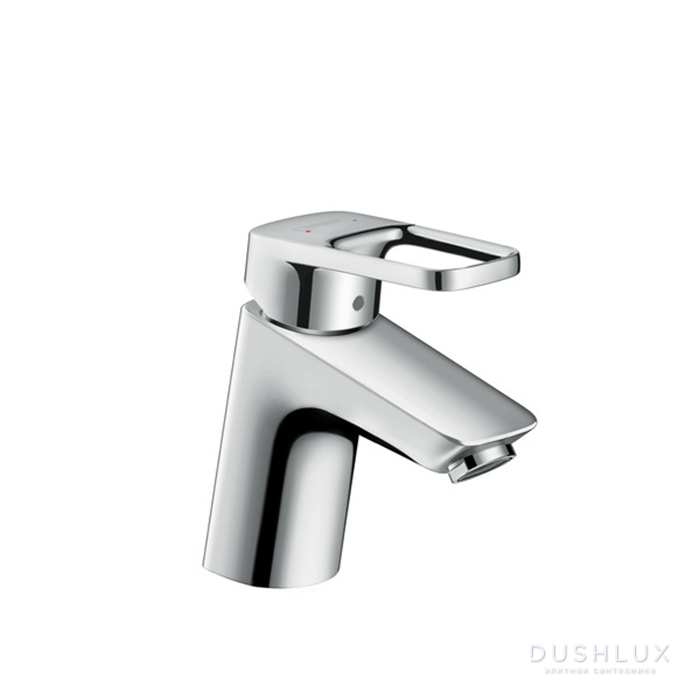 Фото Hansgrohe Logis Loop Смеситель для раковины 70 на 1 отв. с донным клапаном, излив 107мм, h67мм, цвет: хром