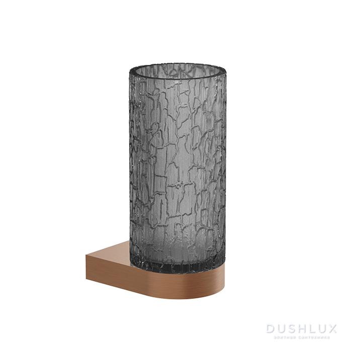 Фото Gessi Incastri Стакан подвесной, цвет: Copper Br. PVD/Light Smoke