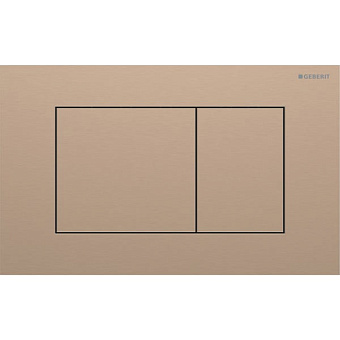 Geberit Sigma40 Клавиша для двойного смыва, квадратная: Красное золото