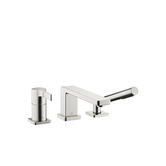 Dornbracht Lulu Смеситель для ванны, на 3 отв., на борт, цвет: платина матовая