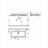 Grohe Cube Раковина 80 см, 1 отв., накладная, цвет: белый