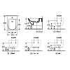 Villeroy&Boch Subway 3.0 Биде 37.5х56х27см., 1 отв., подвесное, CeramicPlus, цвет: белый камень