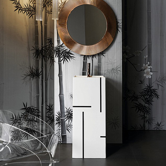 Laufen Kartell Раковина 37.5х43.5х90 см, 1 отв., напольная, без перелива, цвет: белый