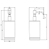 Gessi Emporio Accessories Дозатор для жидкого мыла, настольный, цвет: Black XL