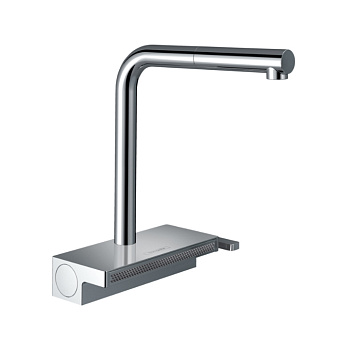 Hansgrohe Metris Select M81 Смеситель для кухни, 1 отв., с вытяжным душем, sBox, цвет: хром