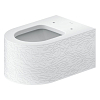 Duravit Millio Унитаз подвесной, 37x57см., декор "Pattern", крепление в компл., цвет: белый шелковисто-матовый