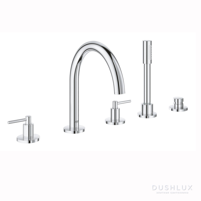 Фото Grohe Atrio New Смеситель на борт ванны, 5 отв., цвет: хром