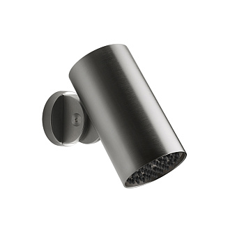 Gessi 316 Flessa Верхний душ Ø7.9см., с настенным креплением, водопад, цвет: Black Metal Brushed PVD