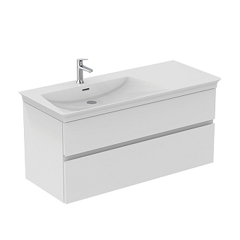Ideal Standard Finesse Тумба с раковиной 120x50см, подвесная, SX, 2 ящика, 1 отв., цвет: белый матовый