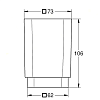Grohe Selection Cube Стакан настольный, цвет: стекло