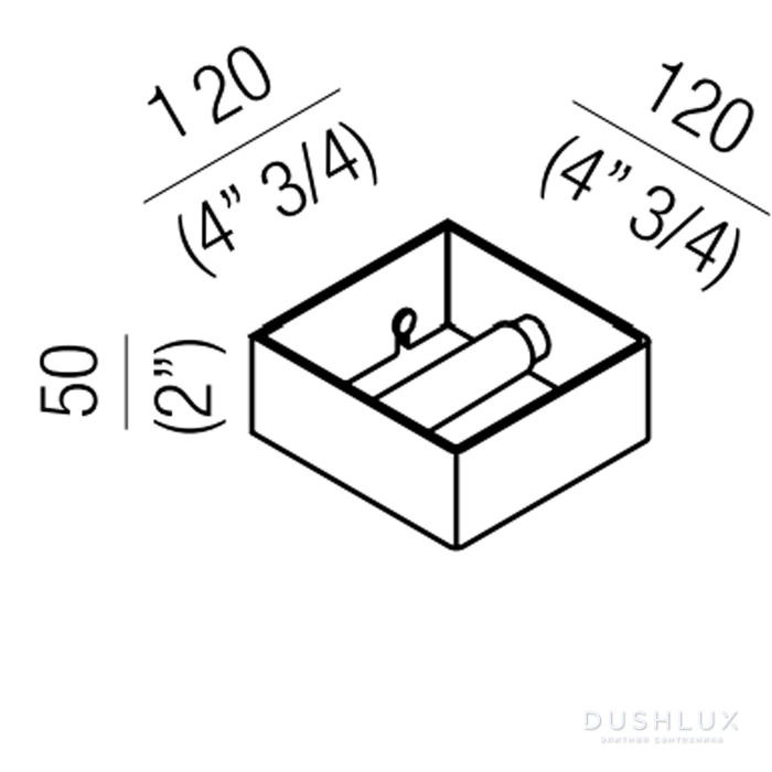 Agape 369 Держатель туалетного рулона из нержавеющей стали, подвесной ...