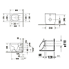 Duravit Qatego Унитаз 39x60 см, напольный, безободковый, HygieneGlaze , цвет: белый