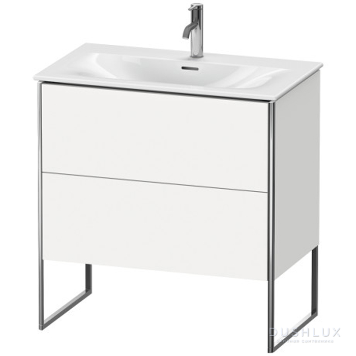 Фото Duravit XSquare База напольная 81x47.8x84см с раковиной, 2 яшика, цвет: глянцевый белый