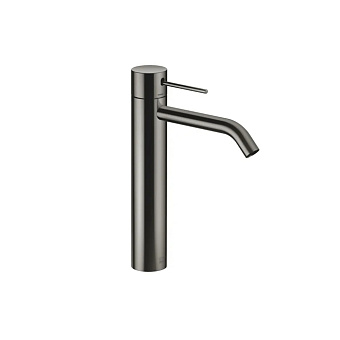 Dornbracht Meta Slim Смеситель для умывальника однорычажный с удлиненной ножкой без сливного гарнитура, цвет: Dark Chrome