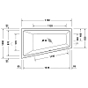 Duravit No.1 Ванна 170x100 см, встраиваемая, вариант левый, цвет: белый
