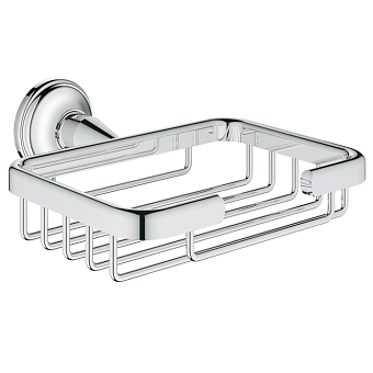 Grohe Essentials Authentic Полочка-решетка, маленькая, подвесная, цвет: хром
