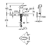 Grohe BauEdge, Смеситель для раковины с гигиеническим душем, цвет: хром