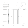Decor Walther Glas S 4 Шкафчик подвесной 35x19x120см, стекло прозрачное, цвет: хром