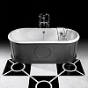 Devon&Devon Prestige Плитка из натурального камня 60x60см, универсальная, мрамор, prestige 4, цвет: black marquinha/white carrara