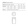 Dea Design Pedestal Basin Раковина напольная d45хh90см, цвет: белый