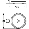 Grohe Мыльница подвесная, цвет: матовое стекло