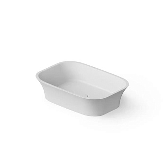 Dea Design Washbasins Раковина 55x38x14см., накладная, без отв., Solid Surface, цвет: White №18