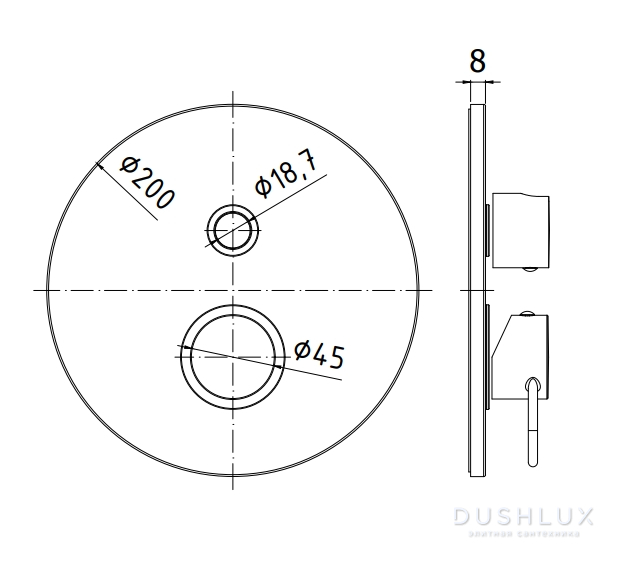 Paffoni Joker Смеситель для душа, встраиваемый, на 2 выхода, 1 комбо ...