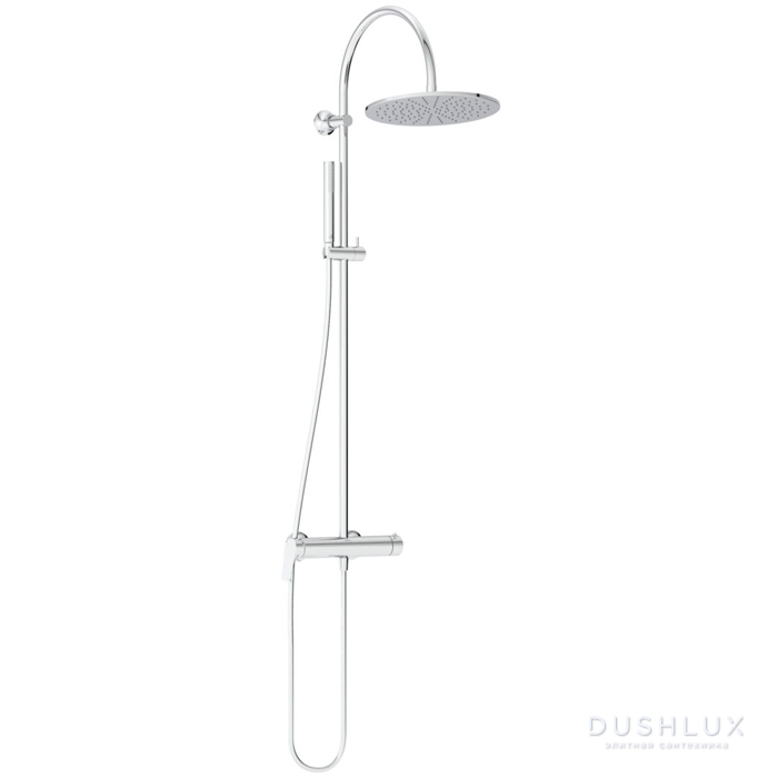 Фото Ideal Standard La Dolce Vita Душевая система, с настенным смесителем для душа, верхний душ 30см., душевая лейка Stick, шланг Idealflex 175см., цвет: хром