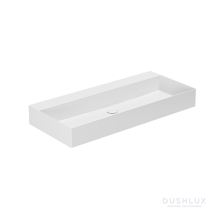 Фото AZZURRA ELEGANCE Раковина 102х45 см, без отв., цвет: белый
