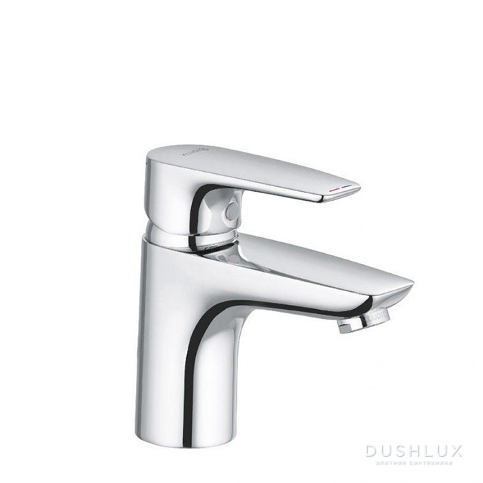 Фото Kludi Pure&Solid Смеситель для раковины, на 1 отв., низкий, цвет: хром