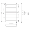Secado Триест Полотенцесушитель 40x80 см, электрический, цвет: бронза