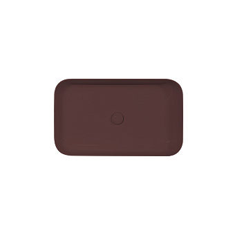 Kerasan Tribeca Раковина 70x43 см, без отв., накладная, цвет: Borgogna matt