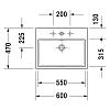 Duravit Vero Air Раковина 60х47 см, подвесная, без перелива, с 1 отв. цвет: белый