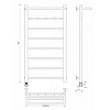Secado Триада 1 КСП Полотенцесушитель 60x100 см, электрический, цвет: хром