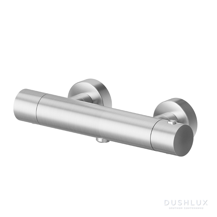 Фото Newform Shower Смеситель для душа, настенный, термостатический, цвет: PVD brushed stainless steel