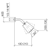 Dornbracht Series–various Верхний душ 10см, настенный, цвет: латунь сатинированная