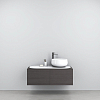 Cielo Delfo Тумба подвесная, с раковиной и столешницей, 113х52хh52см, цвет: Rovere Grigio