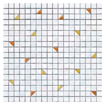 Sicis Colors Мозаика 29.5x29.5см, универсальная, стекло, цвет: white/amber-ale