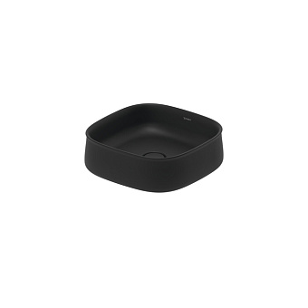 Duravit Bacino Раковина Zencha накладная 42x42x14 см, без отв под смеситель, цвет: черный матовый