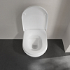 Villeroy&Boch Subway 2.0, Унитаз подвесной, с открытым смывным краем Compact, DirectFlush, горизонтальный выпуск, не подходит для установки со смывными кранами, 37x56см, цвет: белый