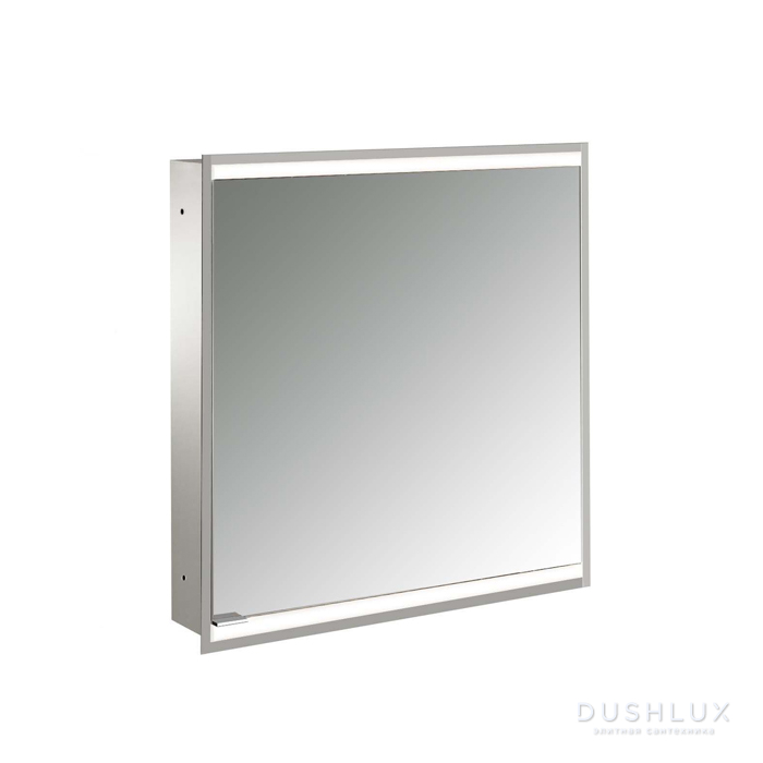 Фото Emco Prime Зеркальный шкаф 60м., с подсветкой LED2 Facelift встраив. модель, 1-дверка, IP 20 петли справа, задняя панель цвет белый