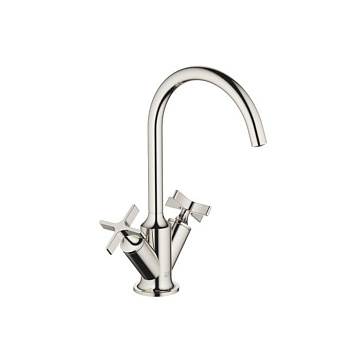 Dornbracht Vaia Смеситель для раковины, на 1 отв., с донным клапаном, цвет: платина