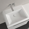 Villeroy&Boch Subway 3.0 Раковина 60х47х16.5см., без отв., подвесная, с антигрязевым покрытием CeramicPlus, без перелива, цвет: альпийский белый