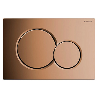 Geberit Sigma01 Клавиша двойного смыва, цвет: латунь
